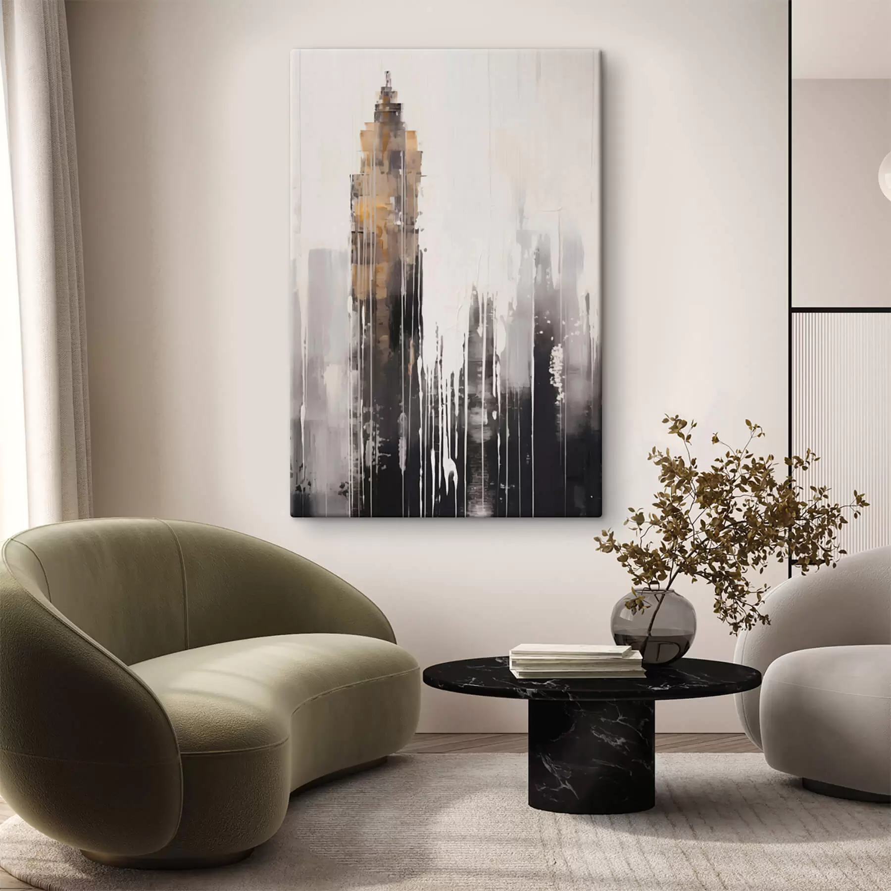 Tableau Gratte-ciel abstrait s47254