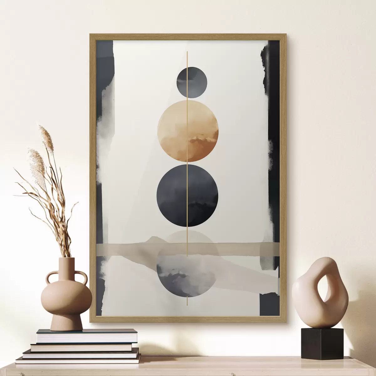 Poster Abstraction avec des sphères f47101