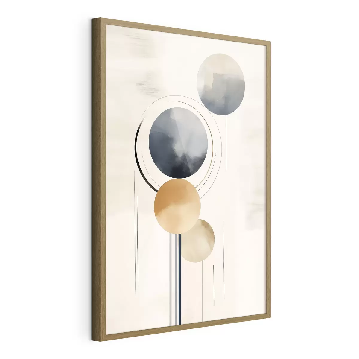Poster Abstraction avec des sphères f47100