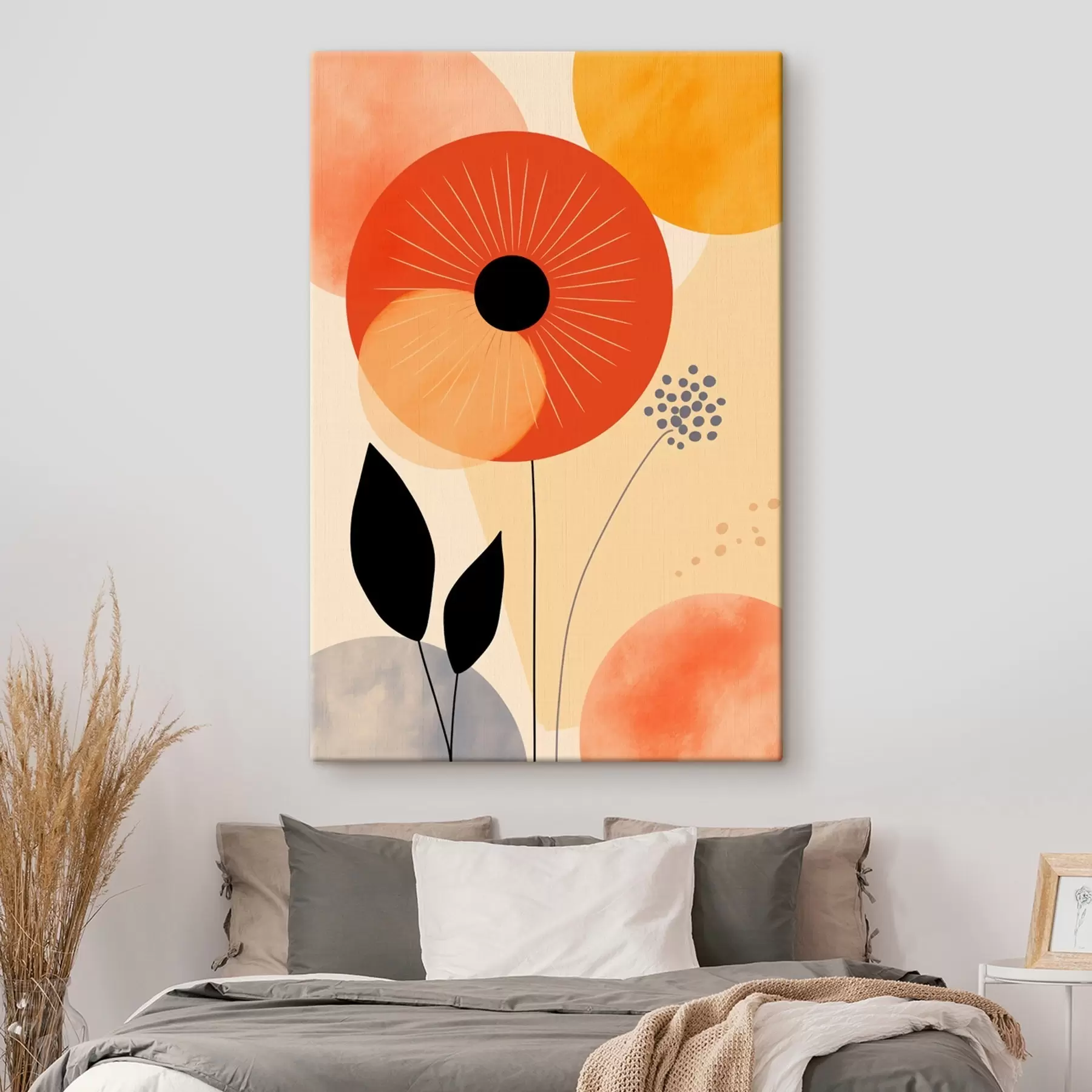 Tableau Art floral décoratif dans un style d'illustration numérique s46927