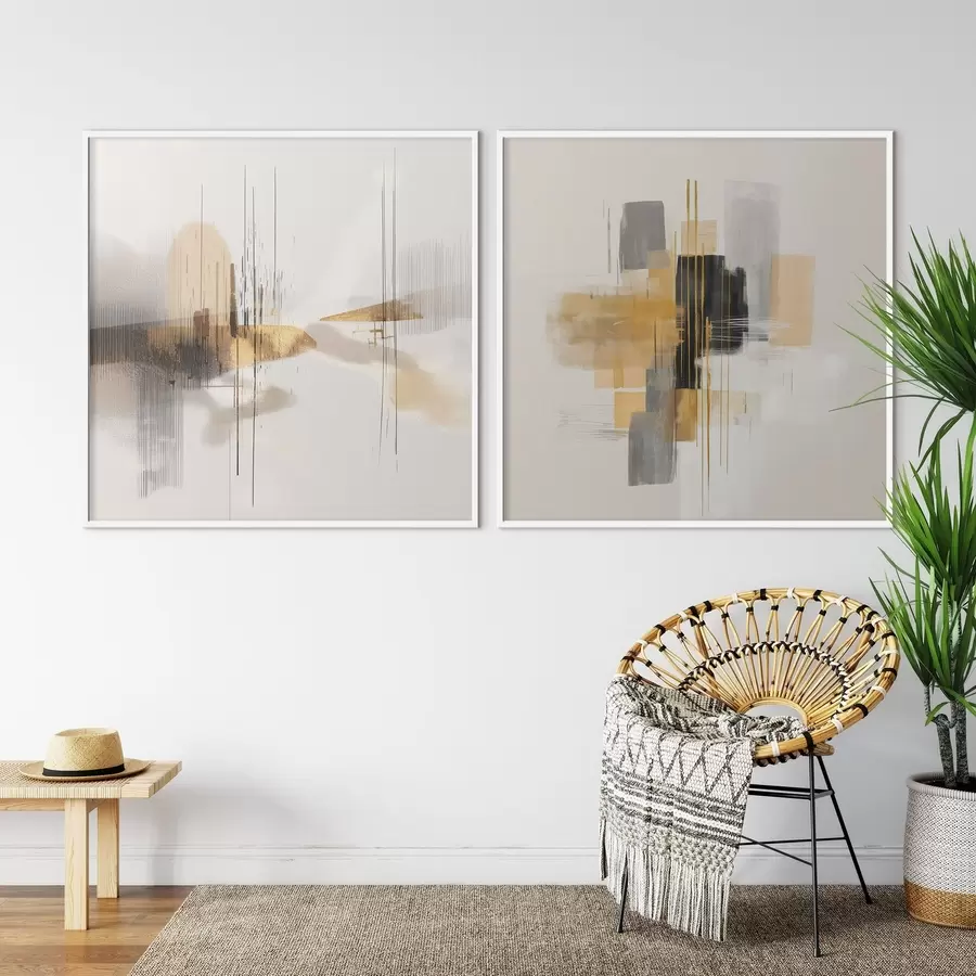 Papier peint Composition artistique avec éléments graphiques d00740