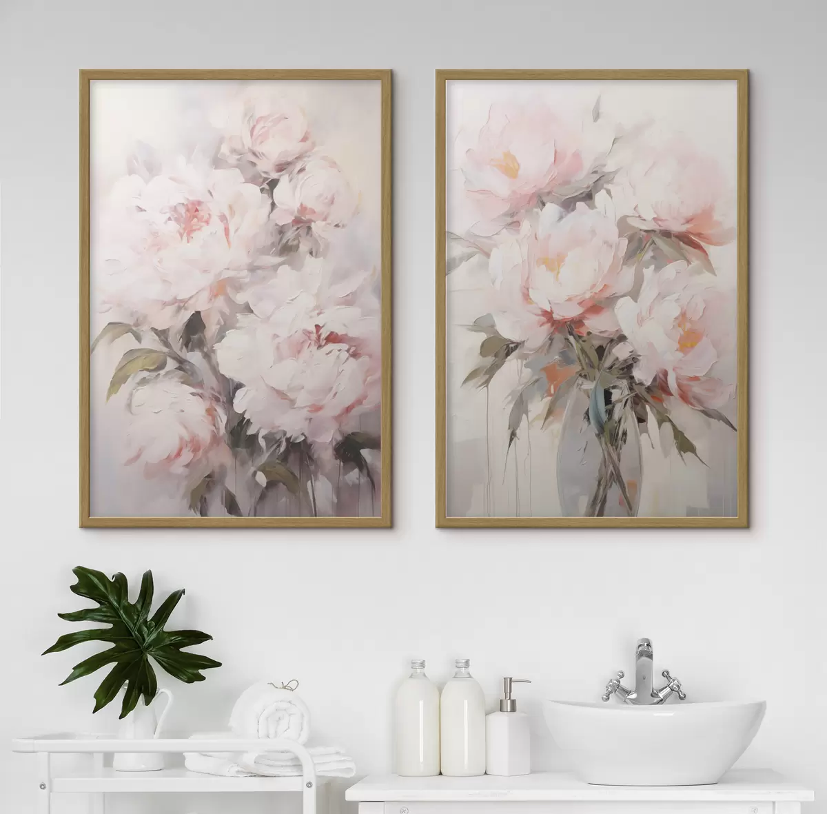 Poster Pivoines et grâce d00890