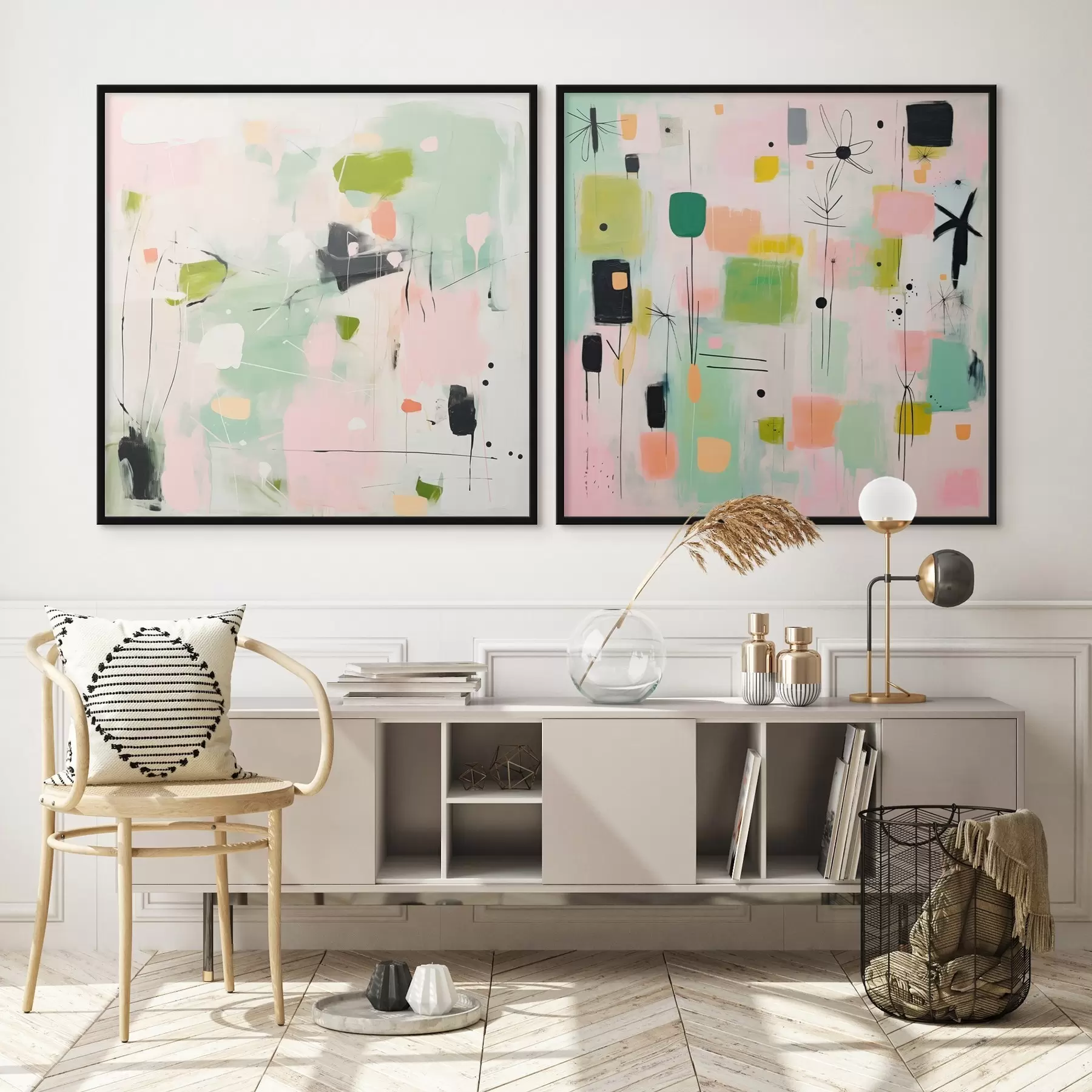 Papier peint Motifs floraux dans un style moderne d00900