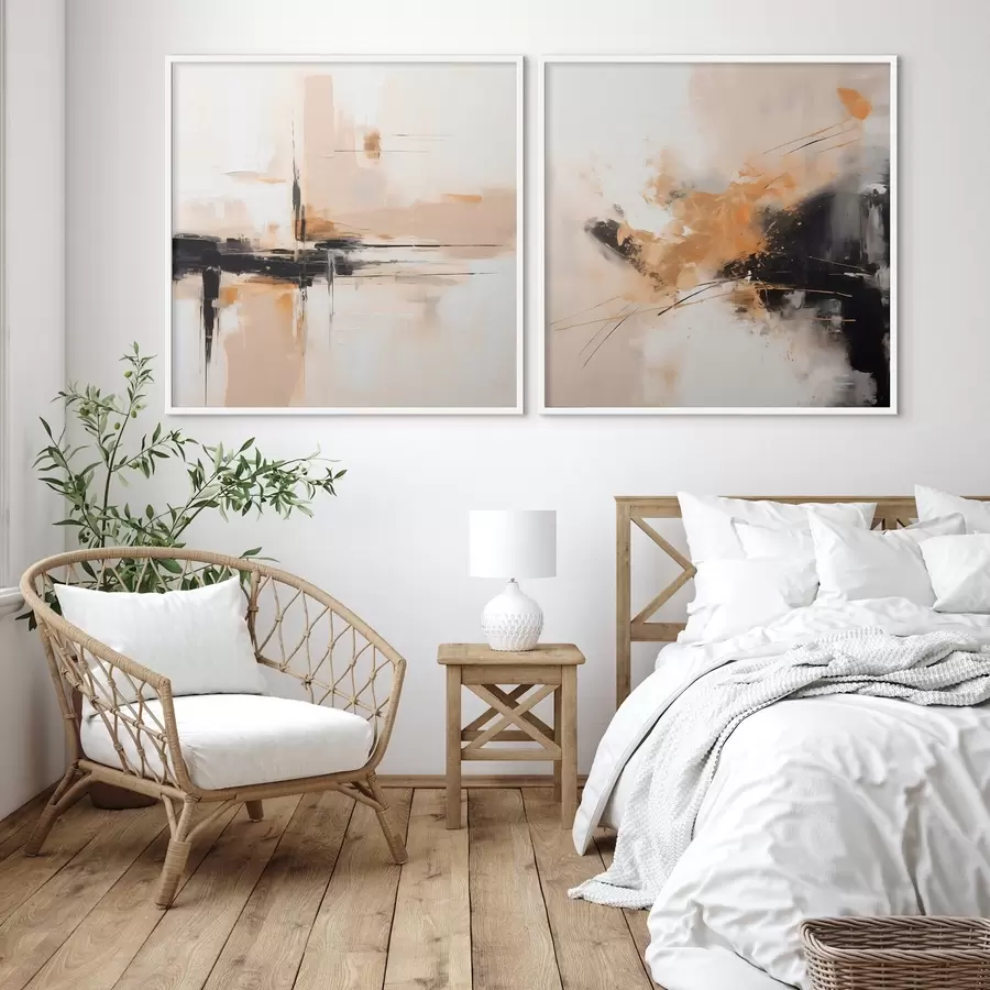 Papier peint Géométrie et expression dans le style huile d00901