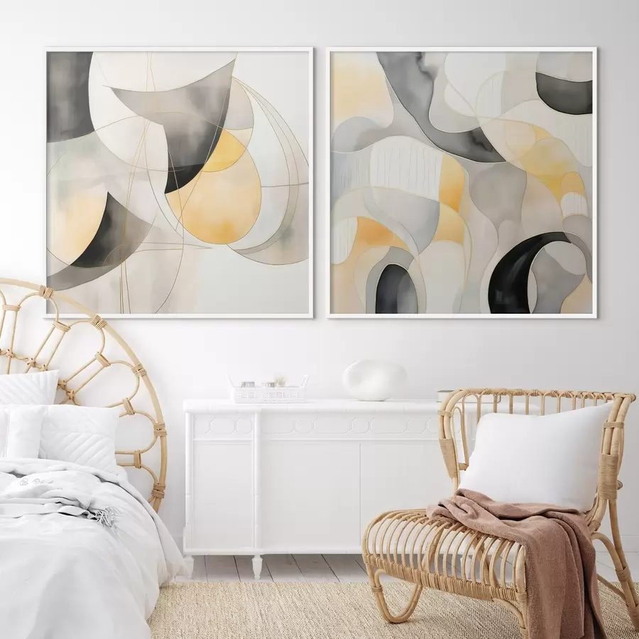 Papier peint Abstraction organique dans un style moderne d00902