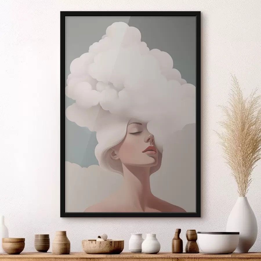 Papier peint La fille et le nuage f47338