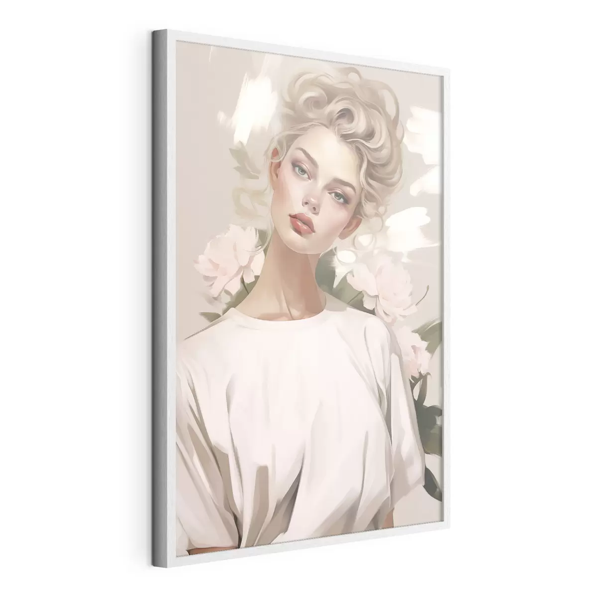 Poster Portrait d'une fille en t-shirt f47340