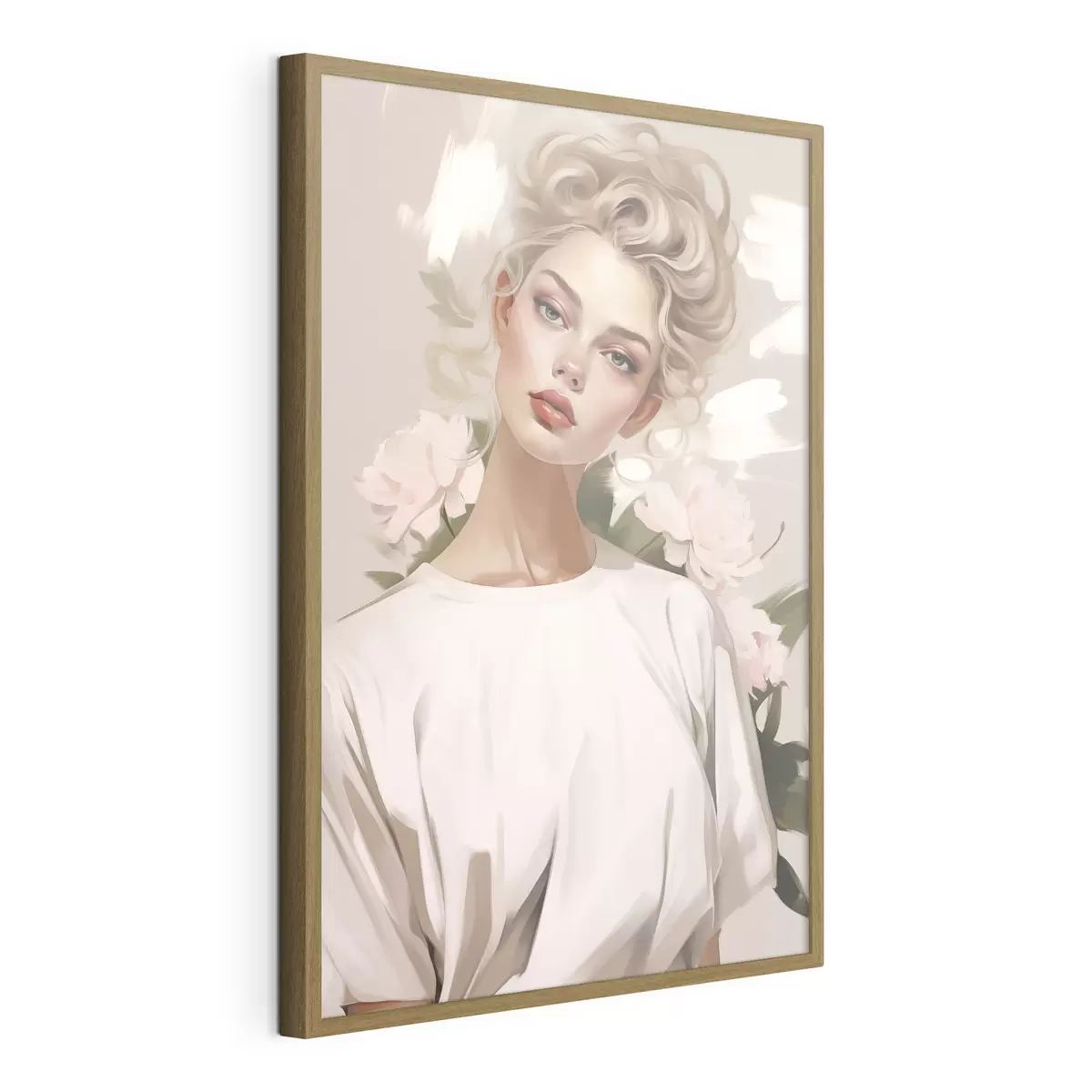 Poster Portrait d'une fille en t-shirt f47340