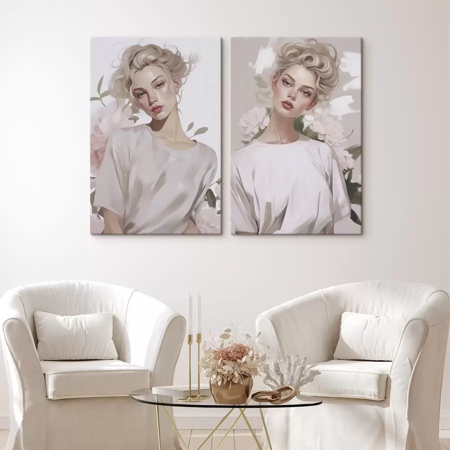 Tableau Portrait d'une jeune fille m01187