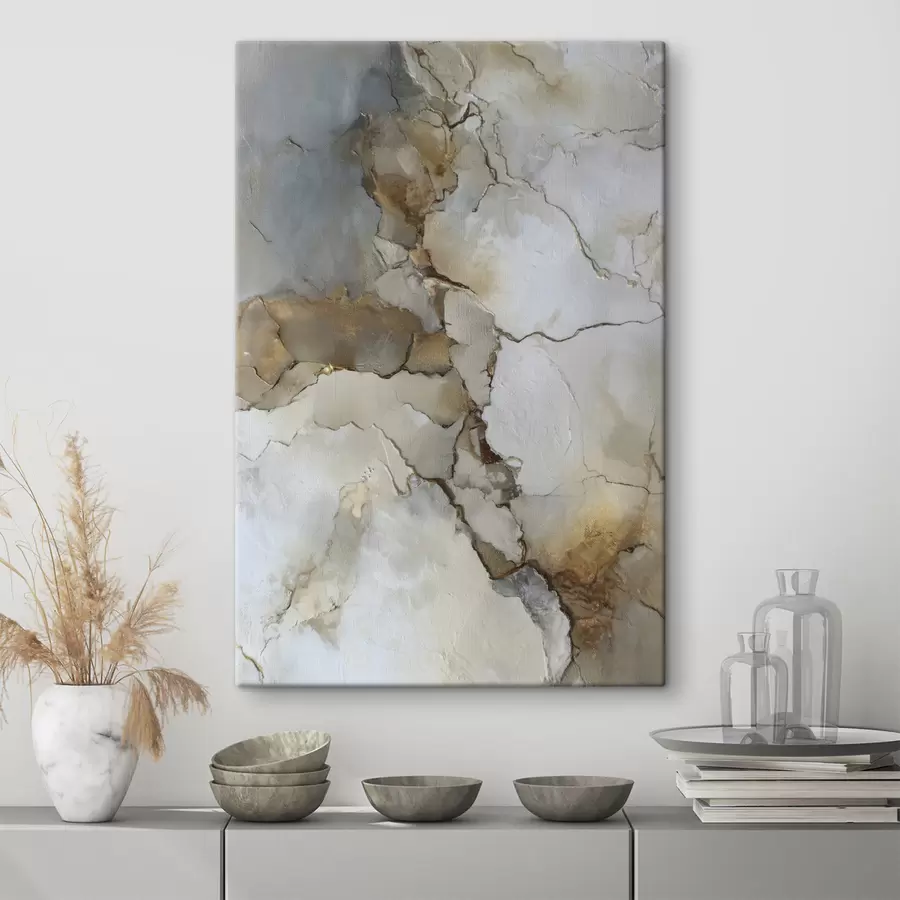 Tableau imitation de texture abstraite avec des fissures s47117