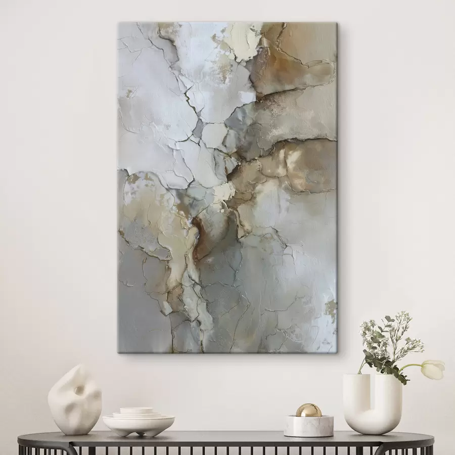 Tableau imitation de texture abstraite avec des fissures s47118