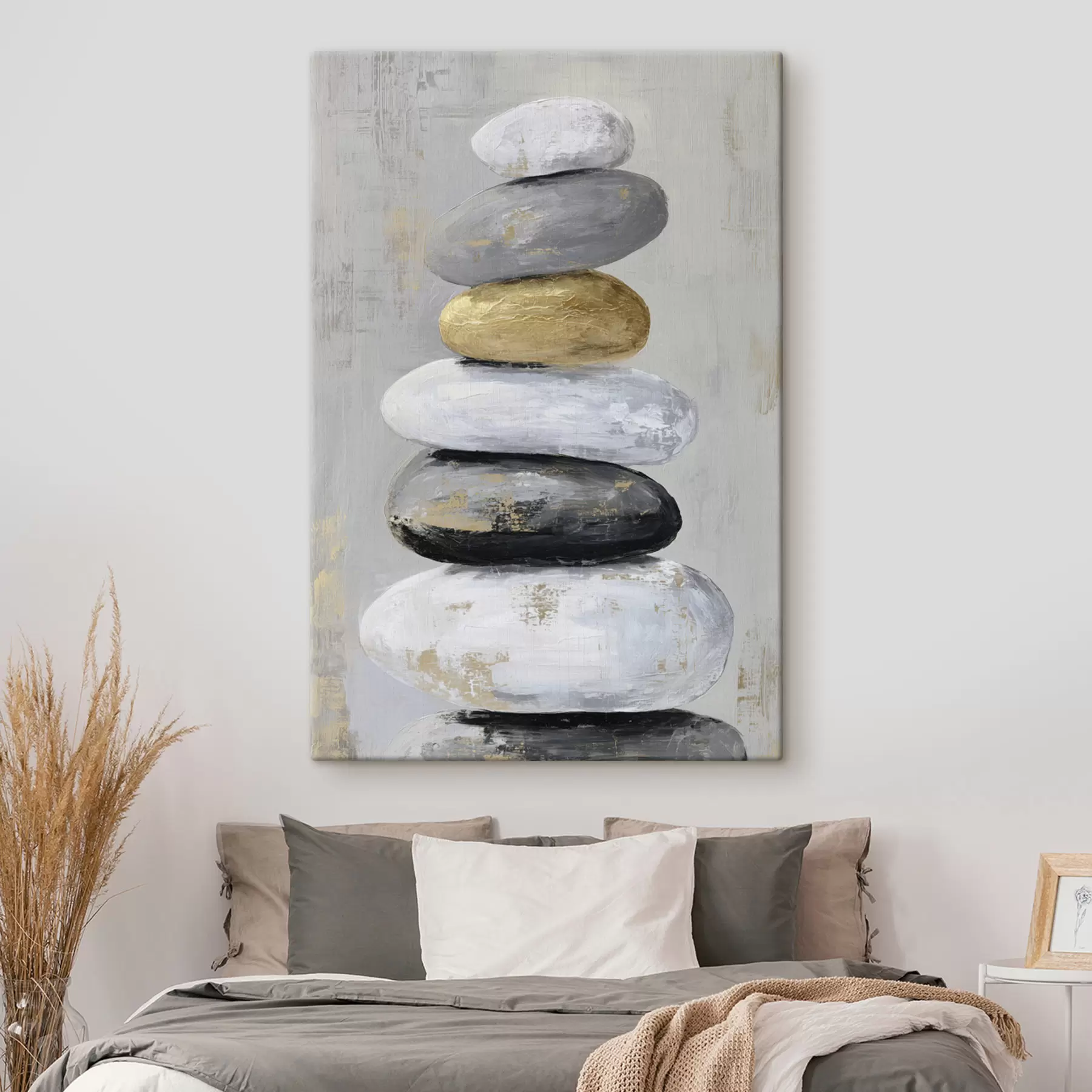 Tableau grosses pierres dans le style de la peinture s47235