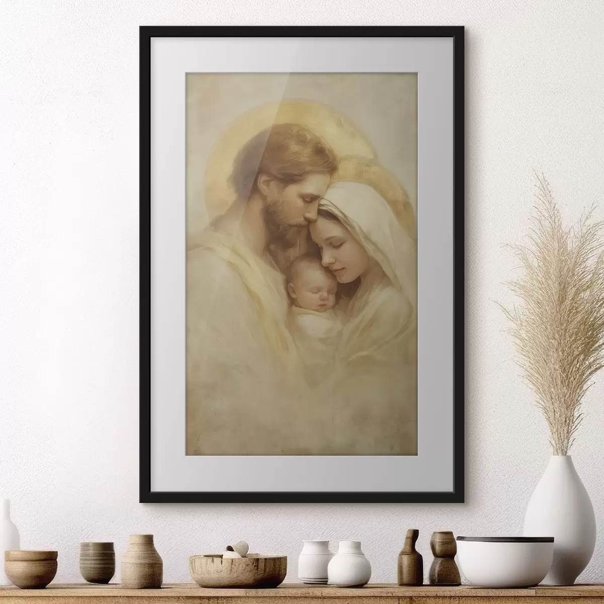 Poster Étreinte de la Sainte Famille f47141