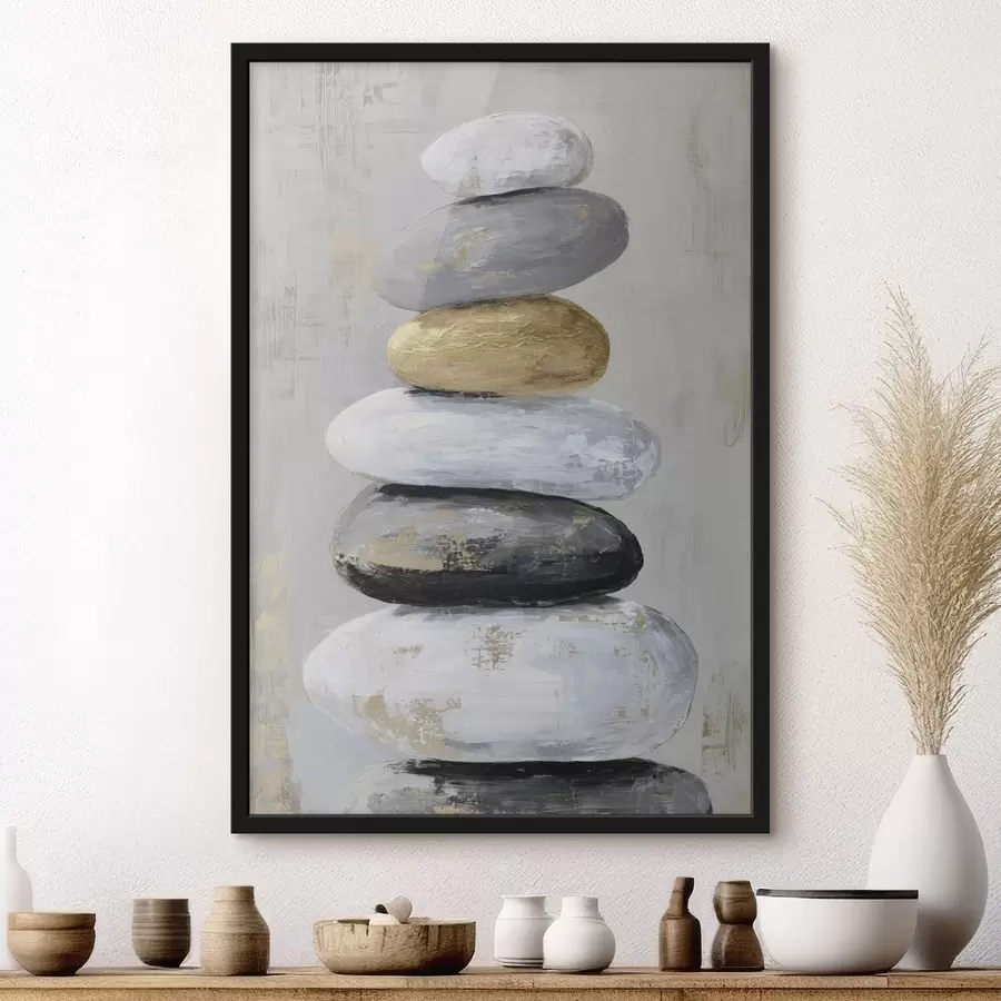 Papier peint grosses pierres dans le style de la peinture f47235