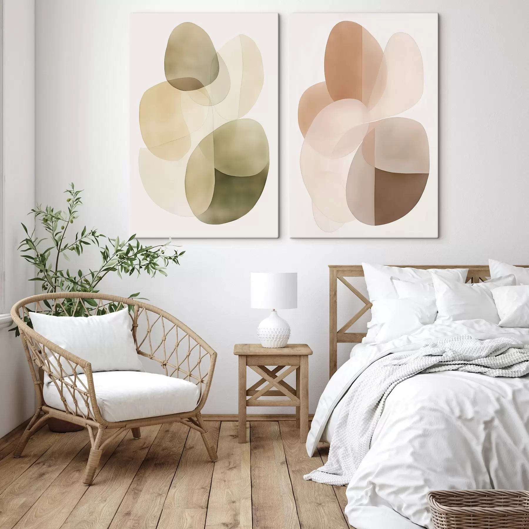 Tableau Taches abstraites m01190