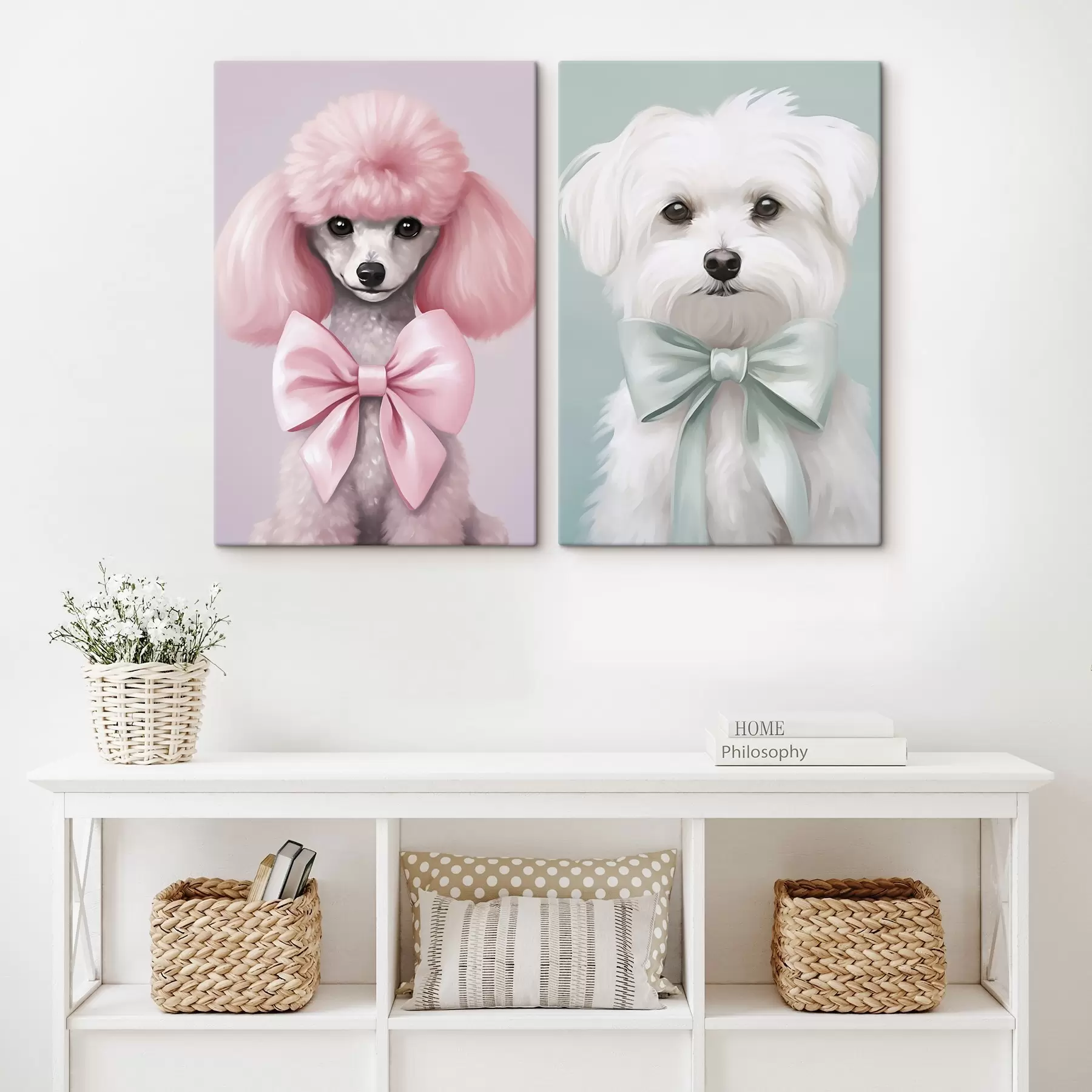 Tableau Chien avec un nœud m01193