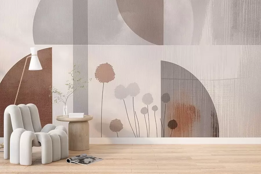 Papier peint Fleurs et texture w09627v1