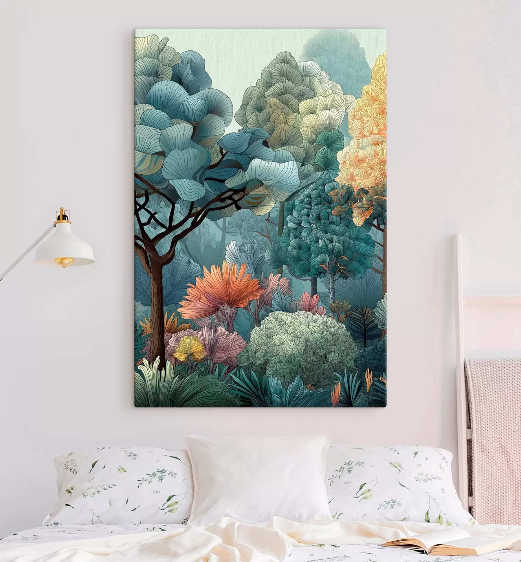 Tableau Forêt abstraite s47105