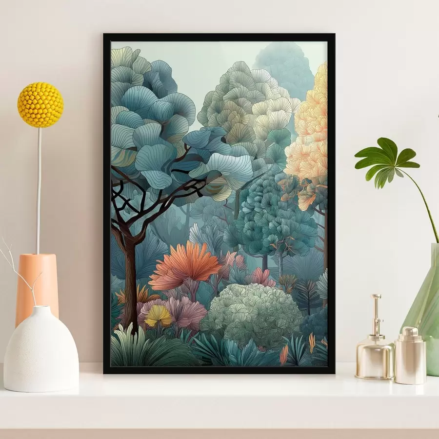 Papier peint Forêt abstraite f47105