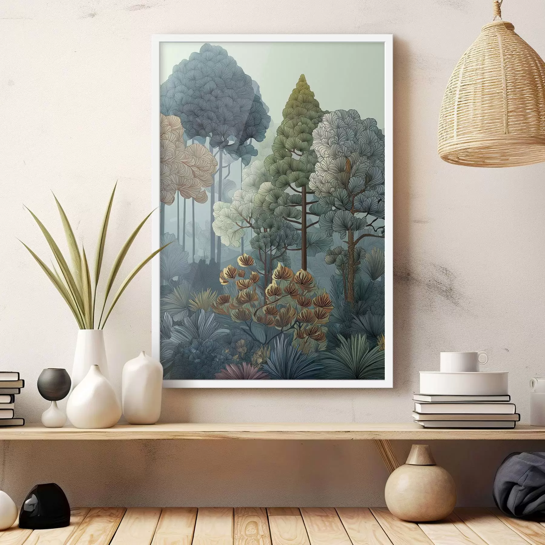 Papier peint Diversité des plantes dans la forêt f47106