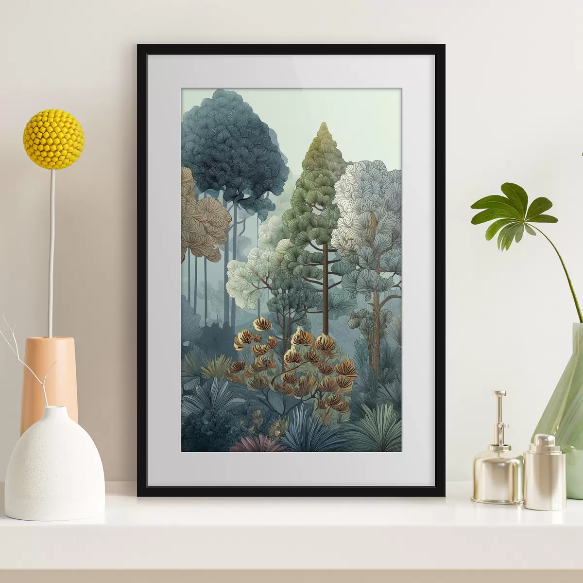 Poster Diversité des plantes dans la forêt f47106