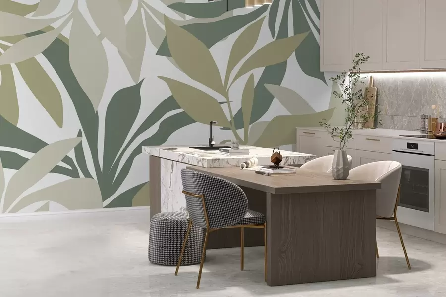 Papier peint Feuillage abstrait w05136v1