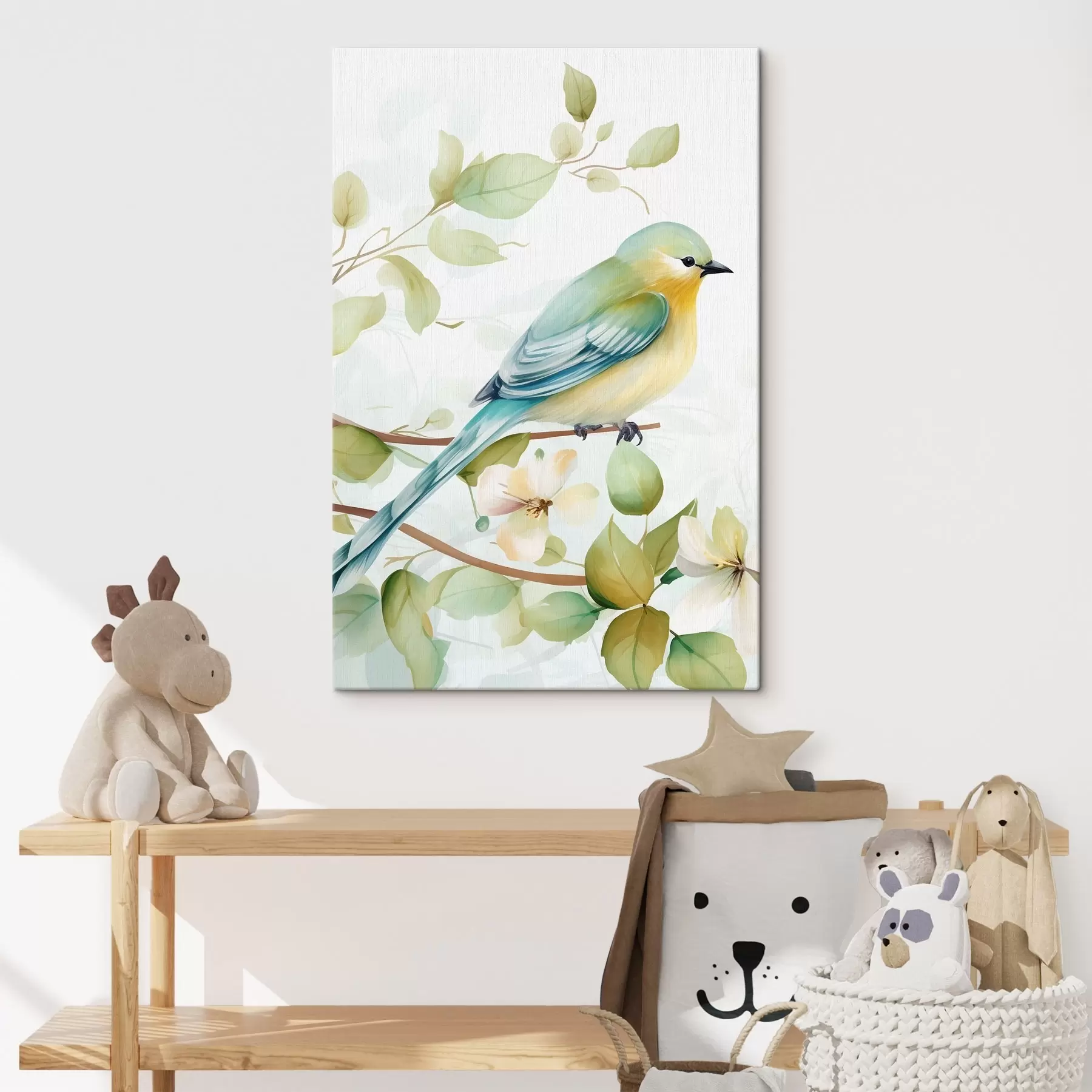 Tableau Mésange sur une branche s46891