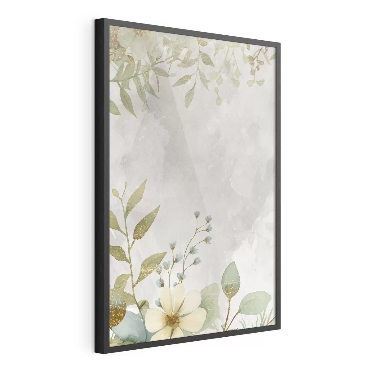 Poster Plantes délicates sur fond clair f46893