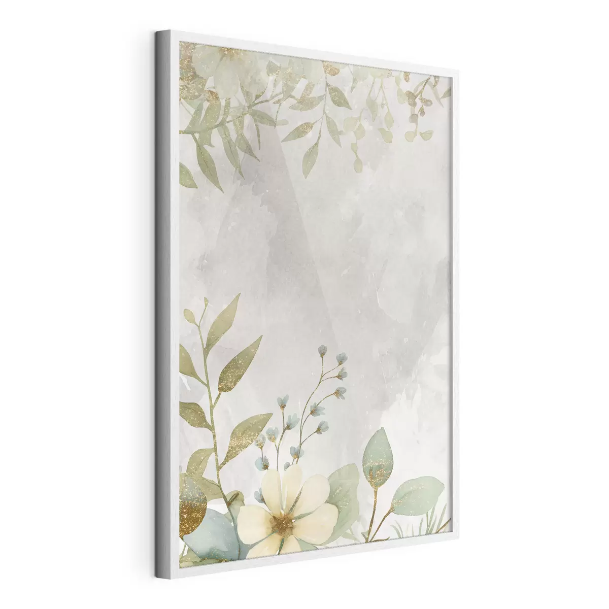 Poster Plantes délicates sur fond clair f46893