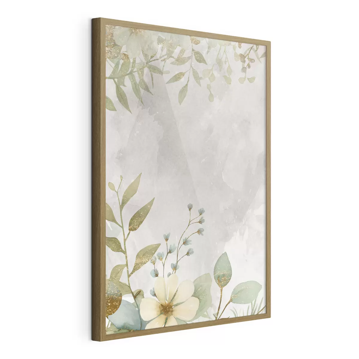Poster Plantes délicates sur fond clair f46893