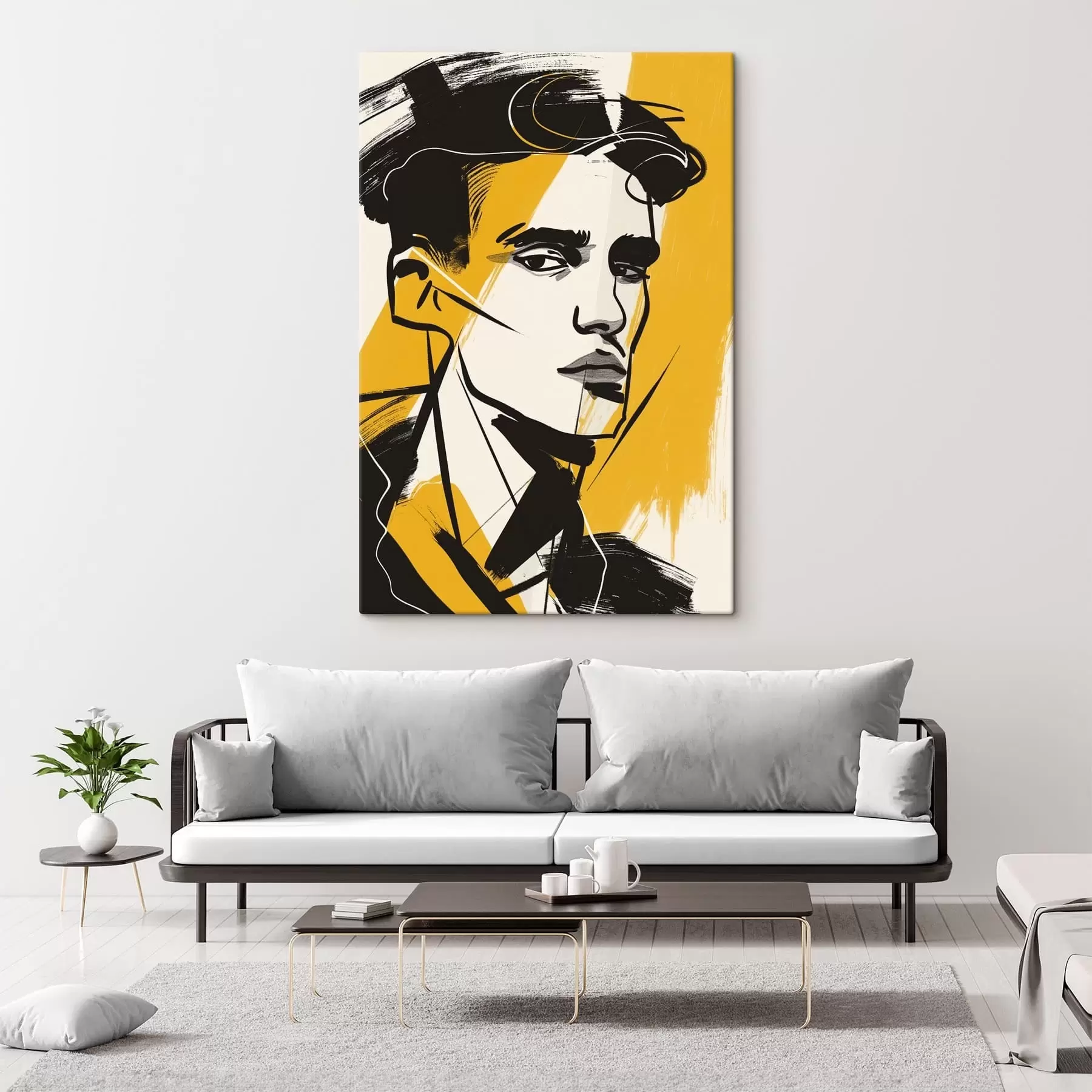 Tableau Homme dans un graffiti s47467