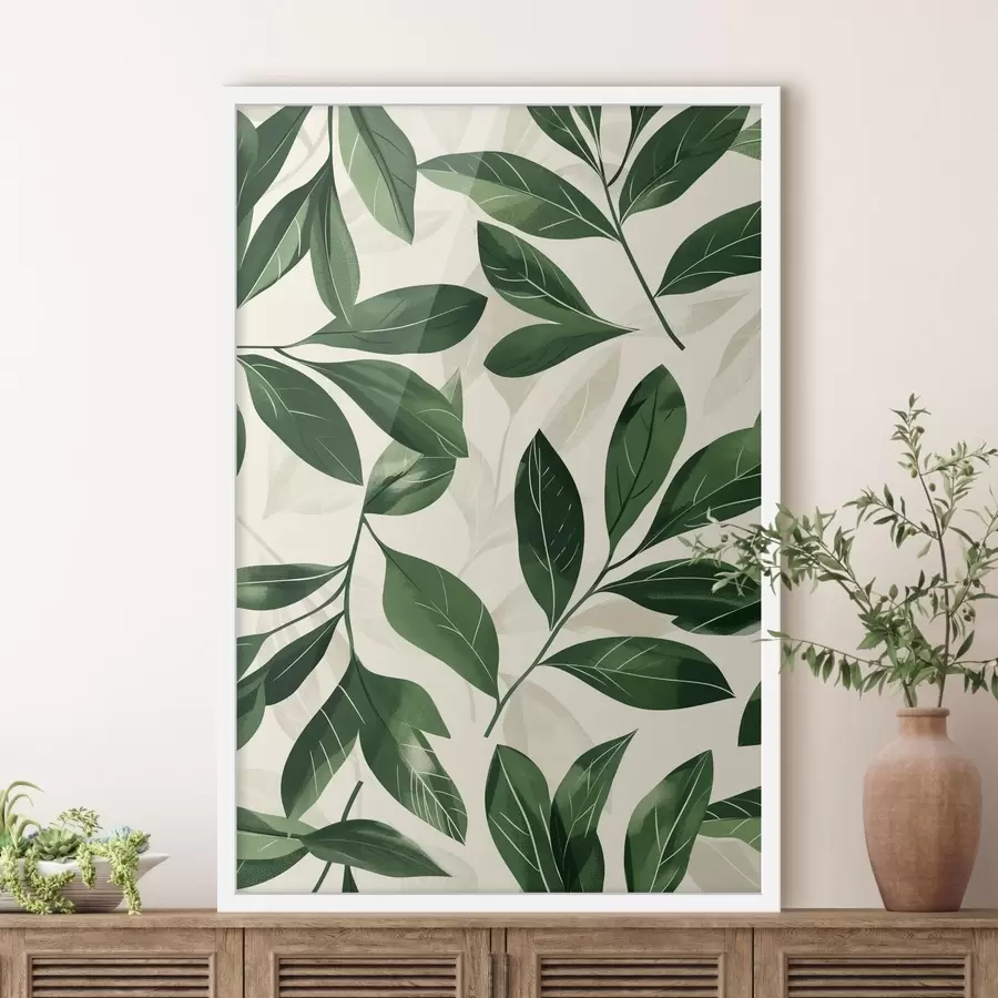 Papier peint Babok et feuilles de palmier f47457