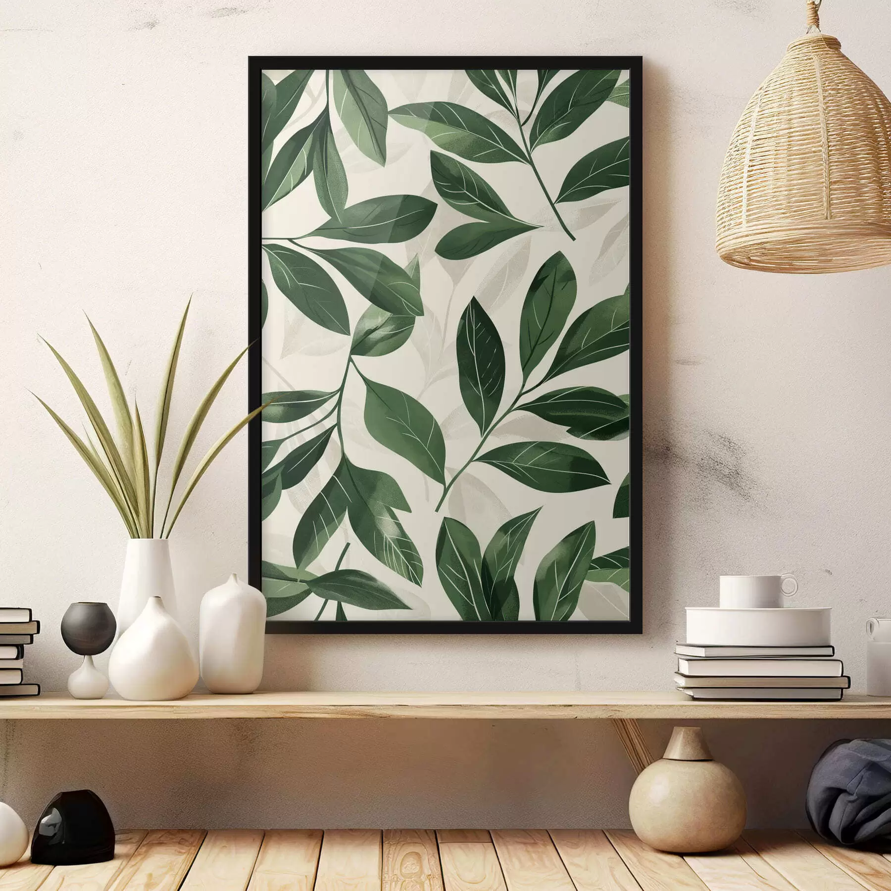 Papier peint Babok et feuilles de palmier f47457