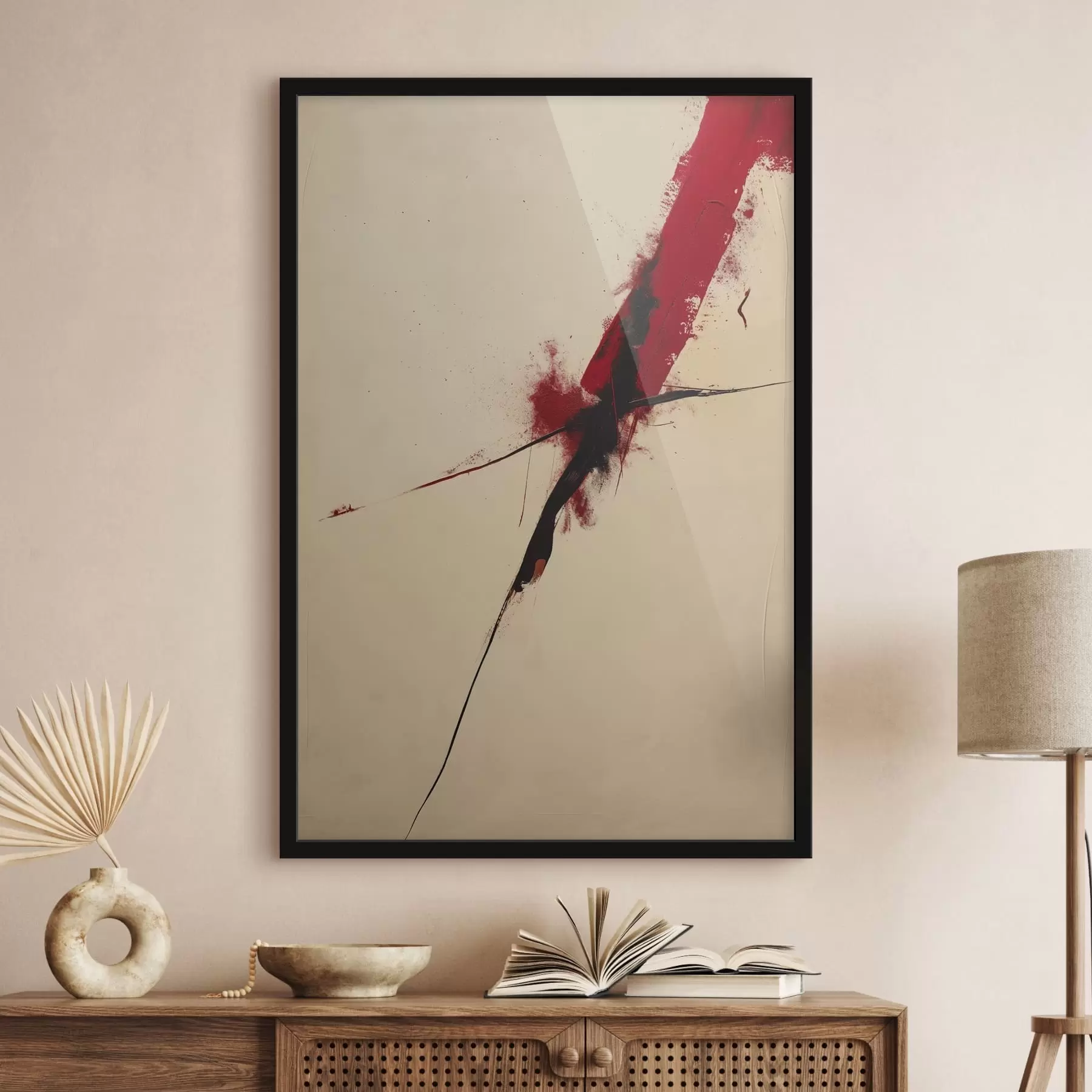 Papier peint Accent rouge f47461