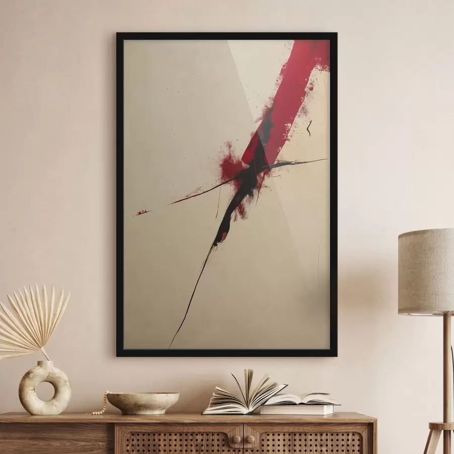 Papier peint Accent rouge f47461