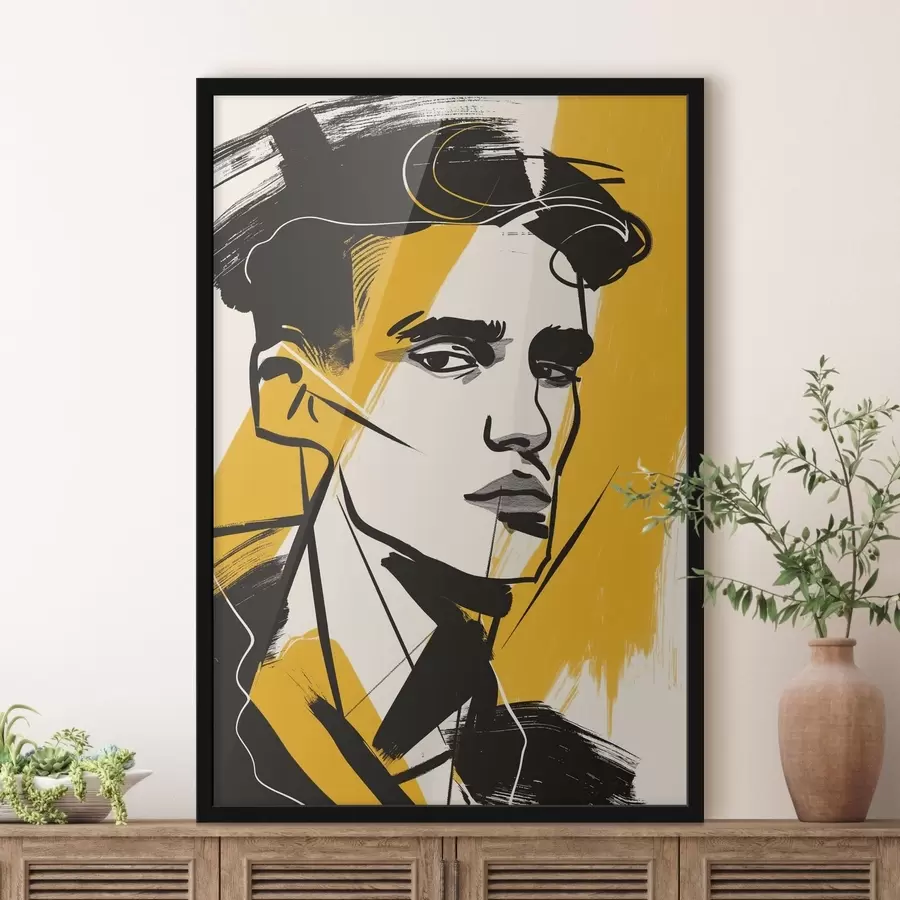 Papier peint Homme dans un graffiti f47467