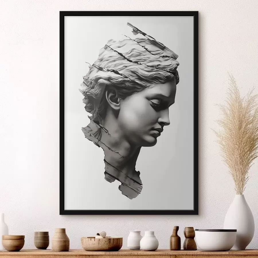 Papier peint Profil antique d'une femme f47475