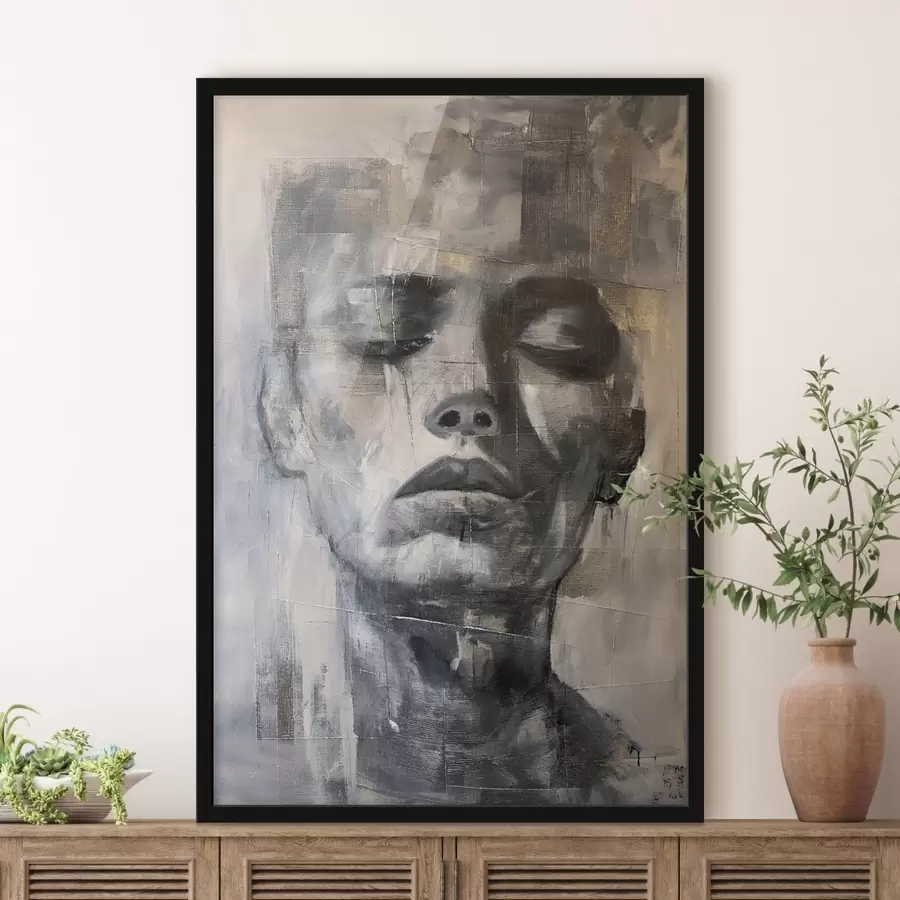 Papier peint Portrait texturé f47482