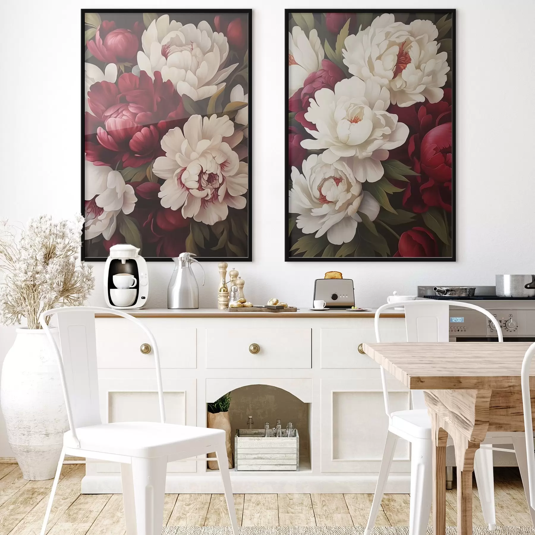 Papier peint Pivoines et rencontre d00548