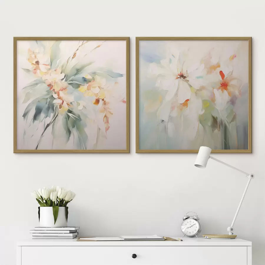 Papier peint Fleurs abstraites d00565