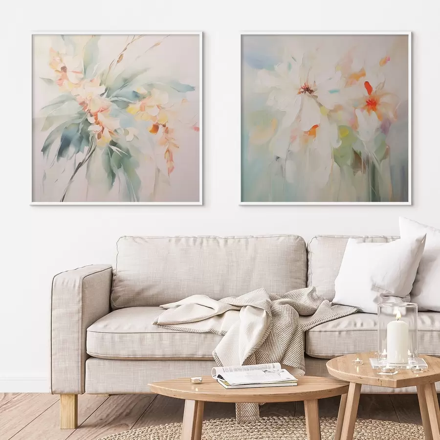 Papier peint Fleurs abstraites d00565