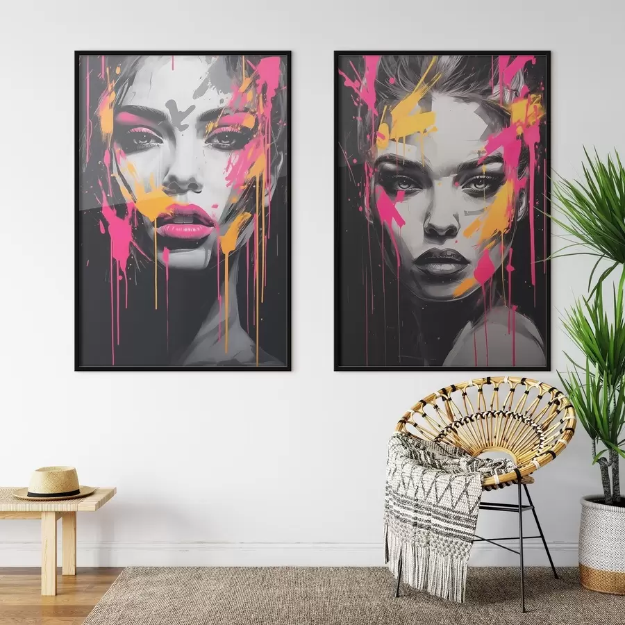 Papier peint Portraits en peinture d00584