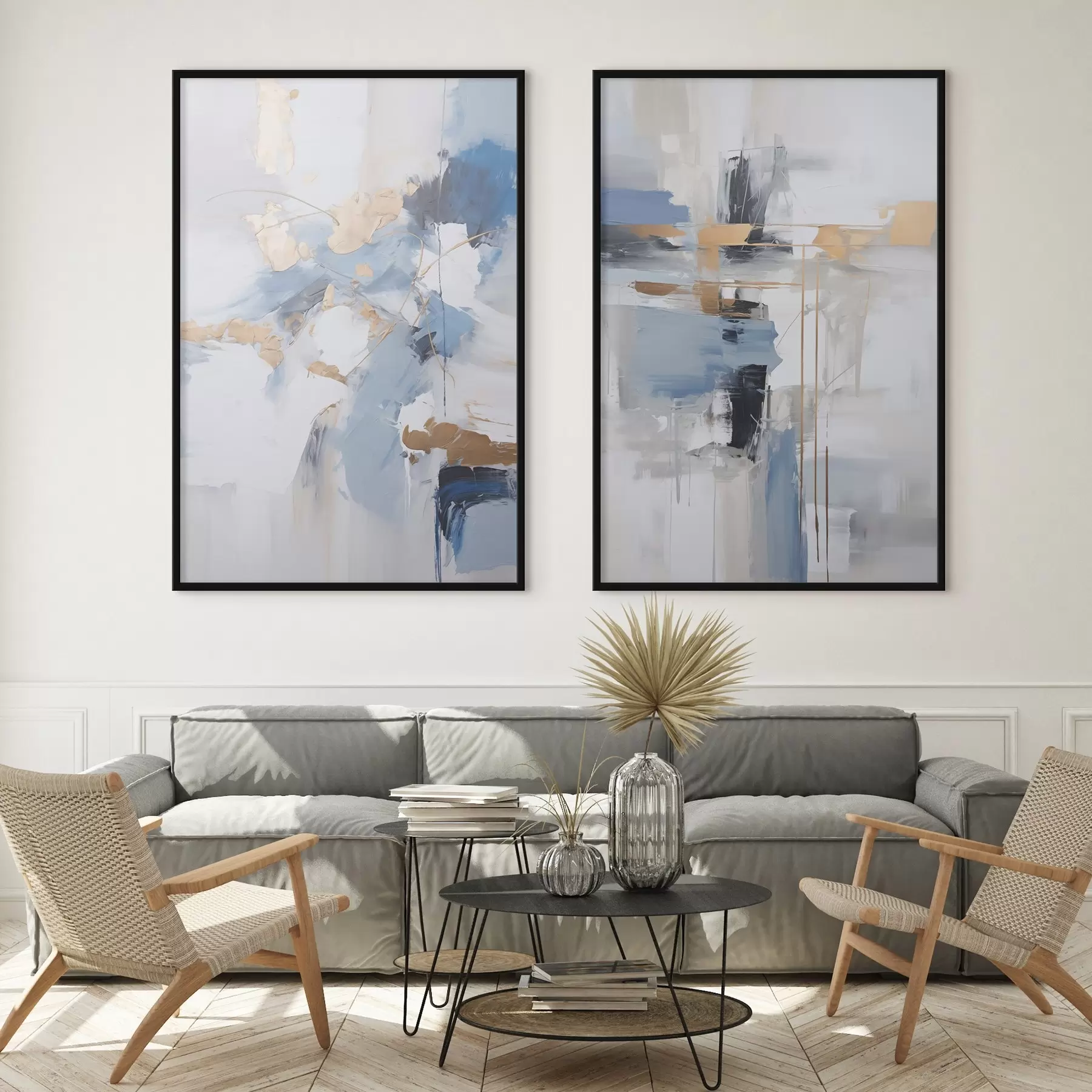 Papier peint Abstraction moderne imitation de la peinture d00588