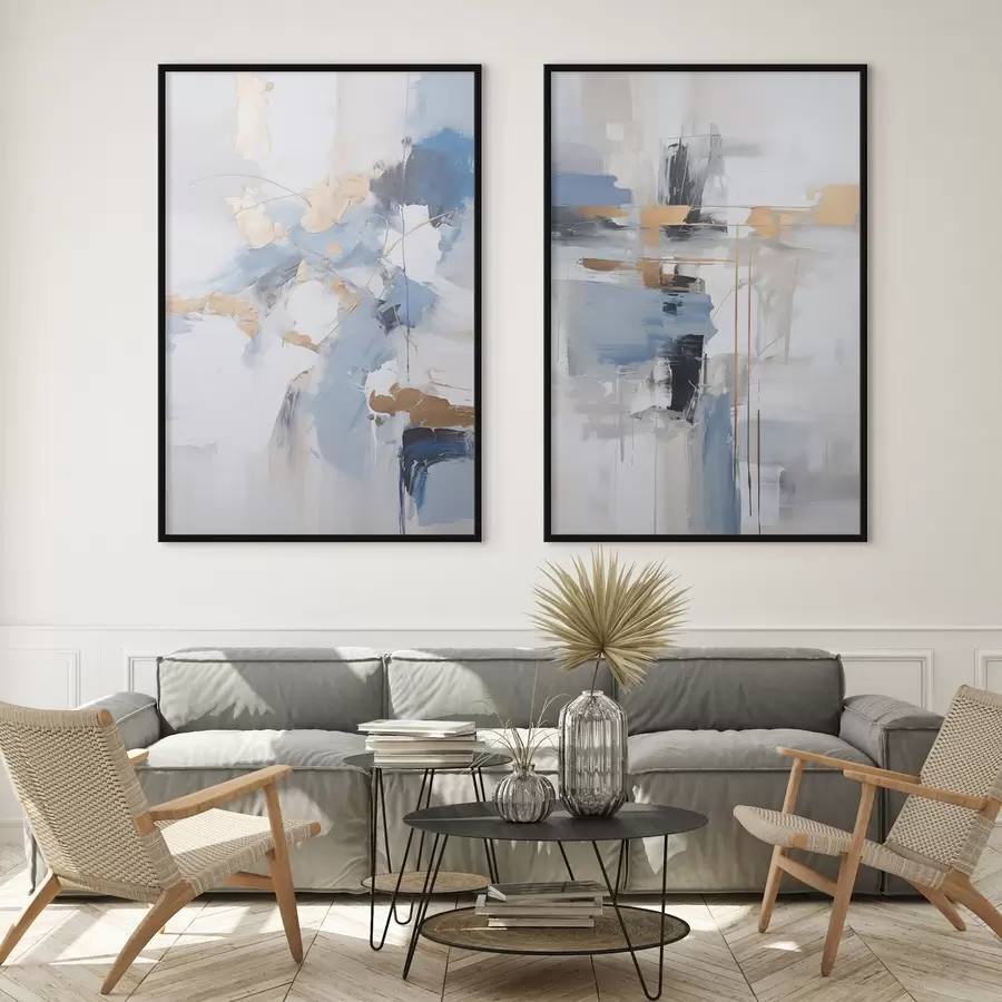 Papier peint Abstraction moderne imitation de la peinture d00588