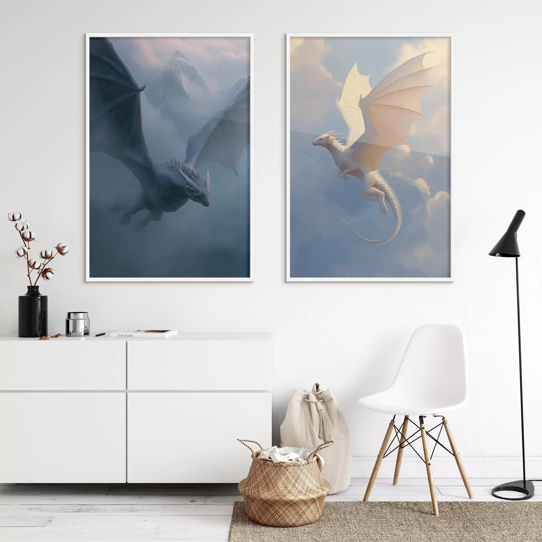 Papier peint Dragons dans le ciel d00600