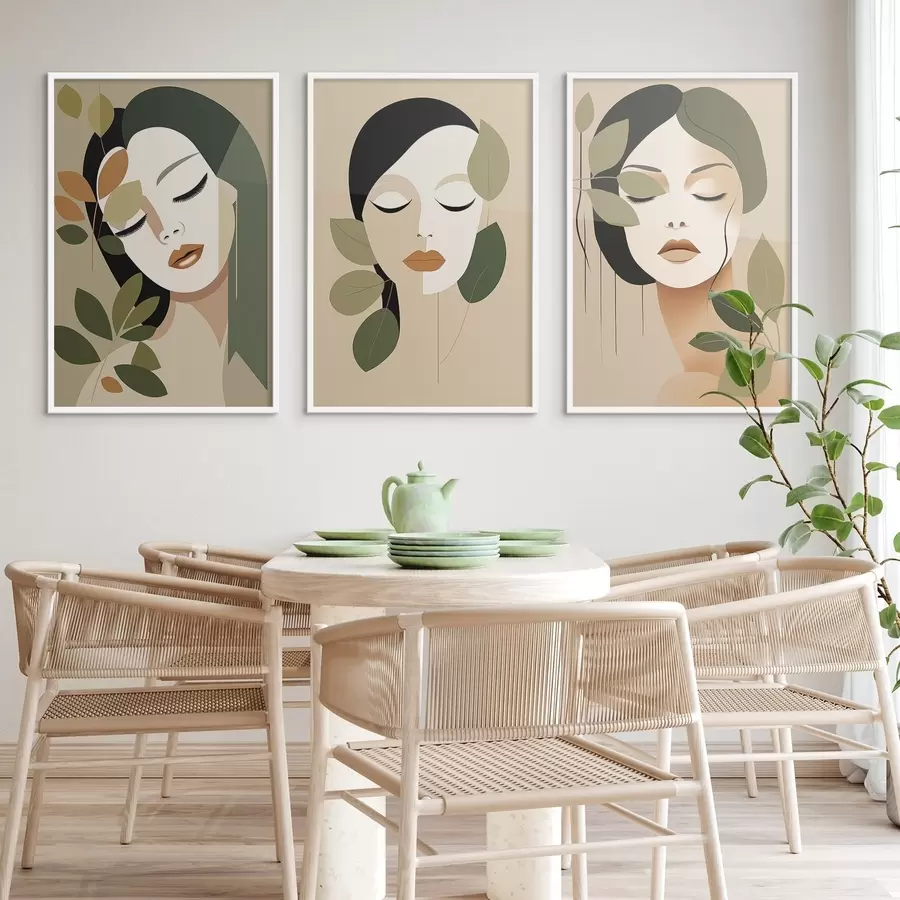 Papier peint Visages de filles d00605