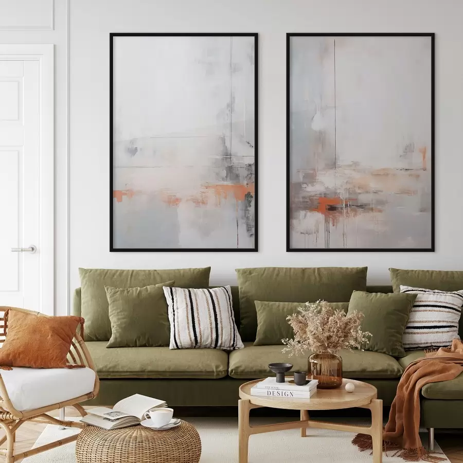 Papier peint Abstraction moderne avec imitation de texture usée d00623