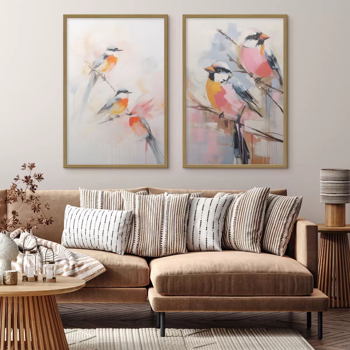 Poster Oiseaux et charme d00658