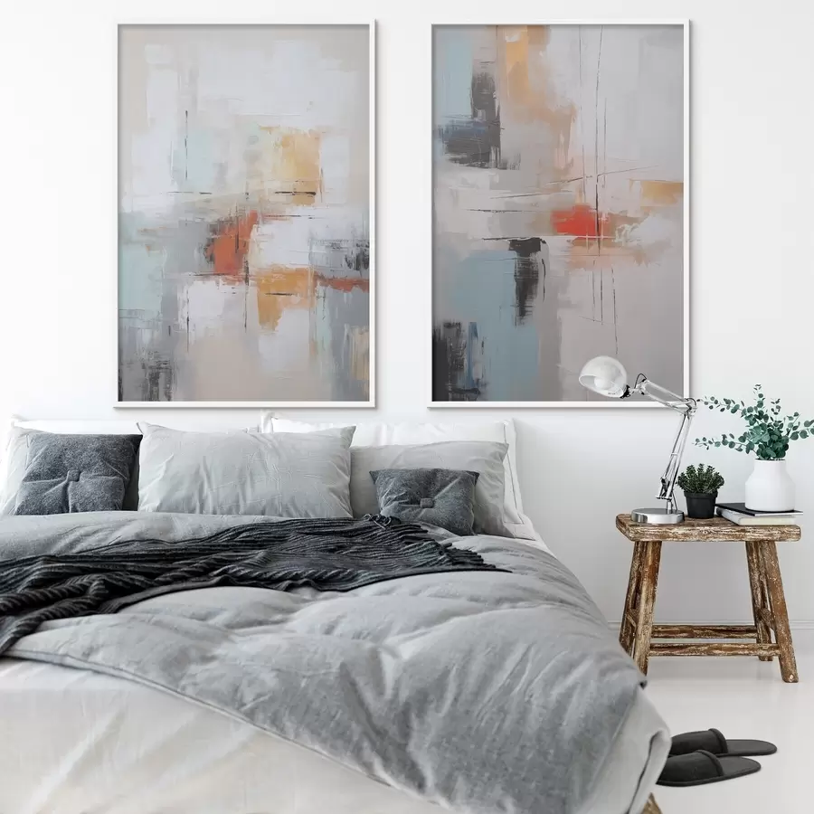 Papier peint Abstraction imitation de la peinture et abrasions d00667