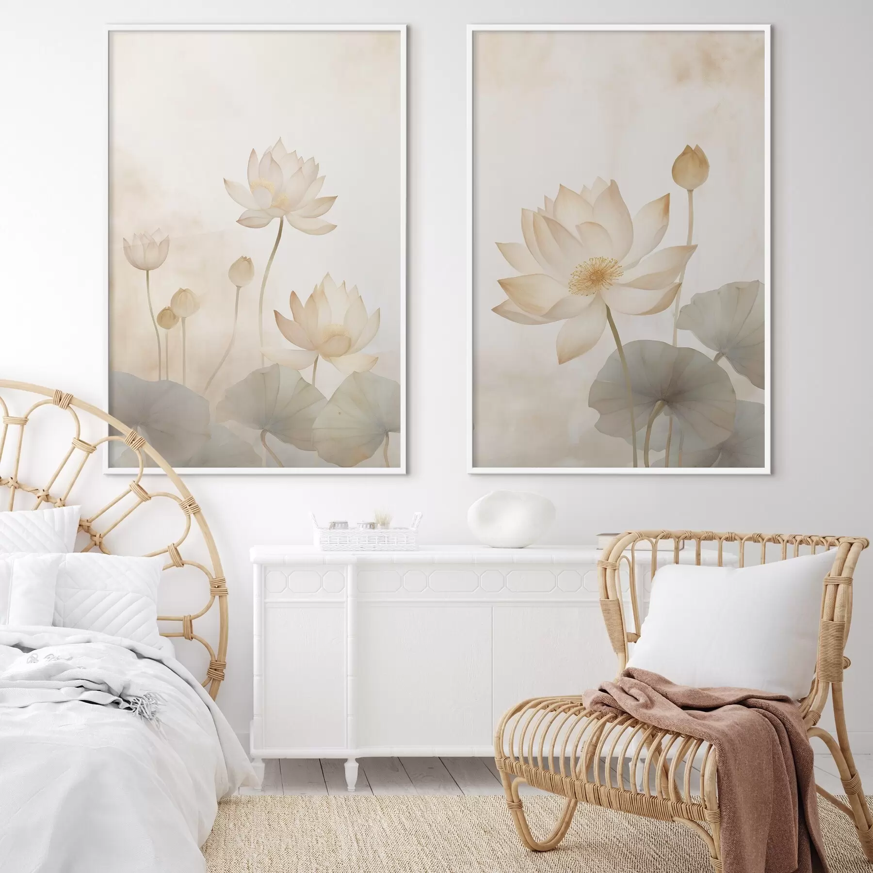 Papier peint Fleurs de lotus d00668